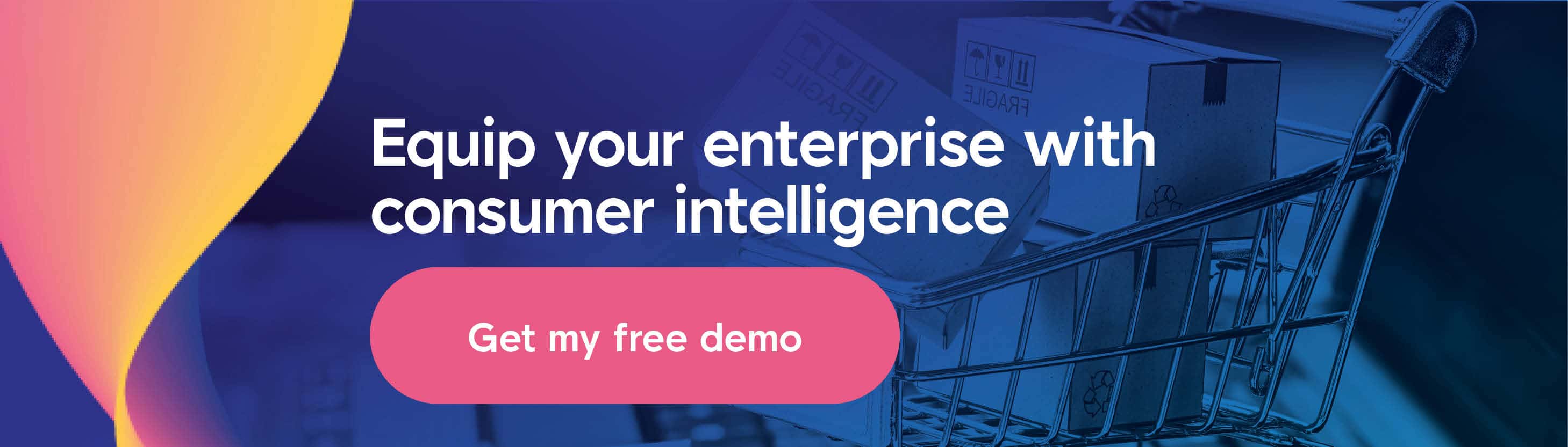 Call to action button to get a free demo of Talkwalker