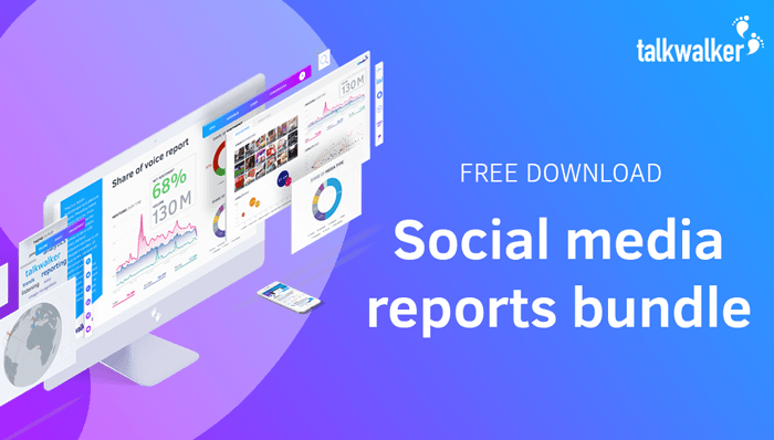 CTA plantillas de informes de redes sociales