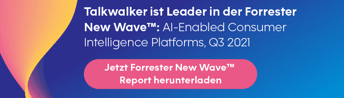 The Forrester New Wave™: AI-Enabled Consumer Intelligence Platforms, Q3 2021 - Talkwalker führend