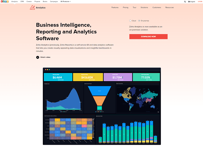 social media analytics tools - zoho analytics